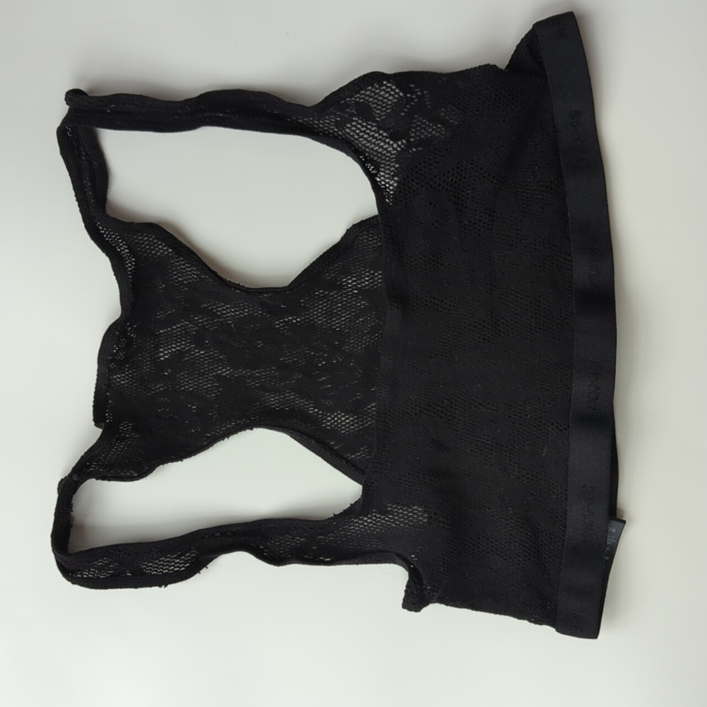 SKIMS Floral Black Lace Bralette Size Medium